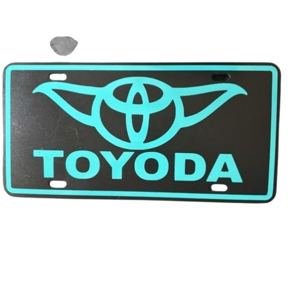 Toyoda Star Wars Yoda Plastic License Plate